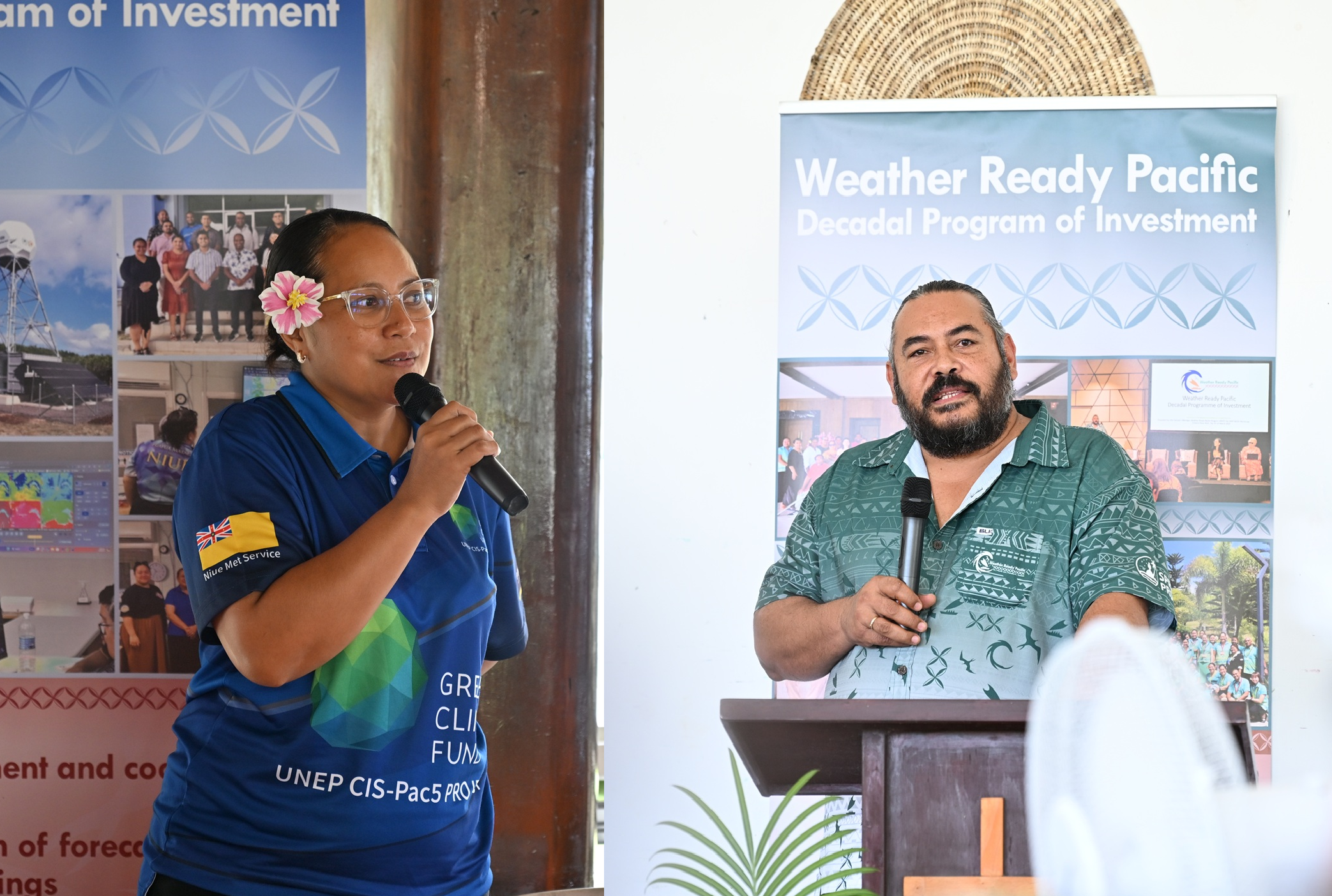 L-R: Director NMS Rossy Mitiepo & WRP Programme Manager 'Ofa Fa'anunu