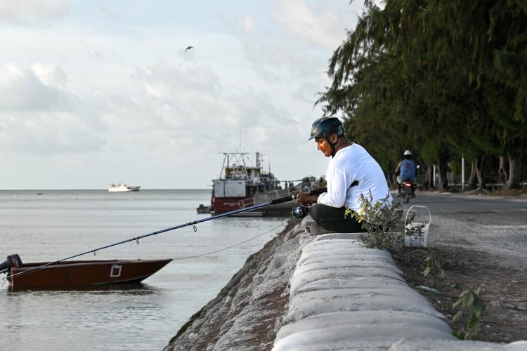 Kiribati fisherman