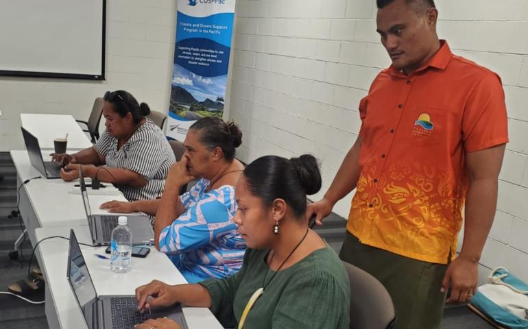 Tokelau Met Service training