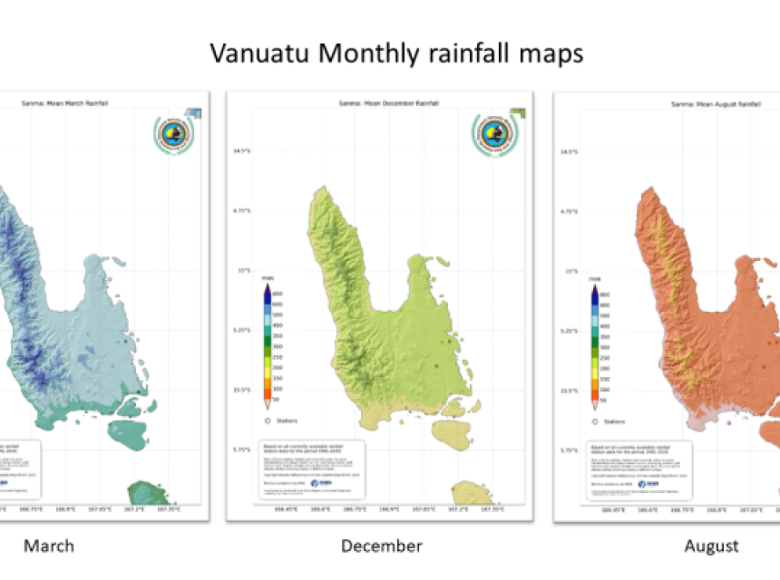 New Climate Maps Vanuatu