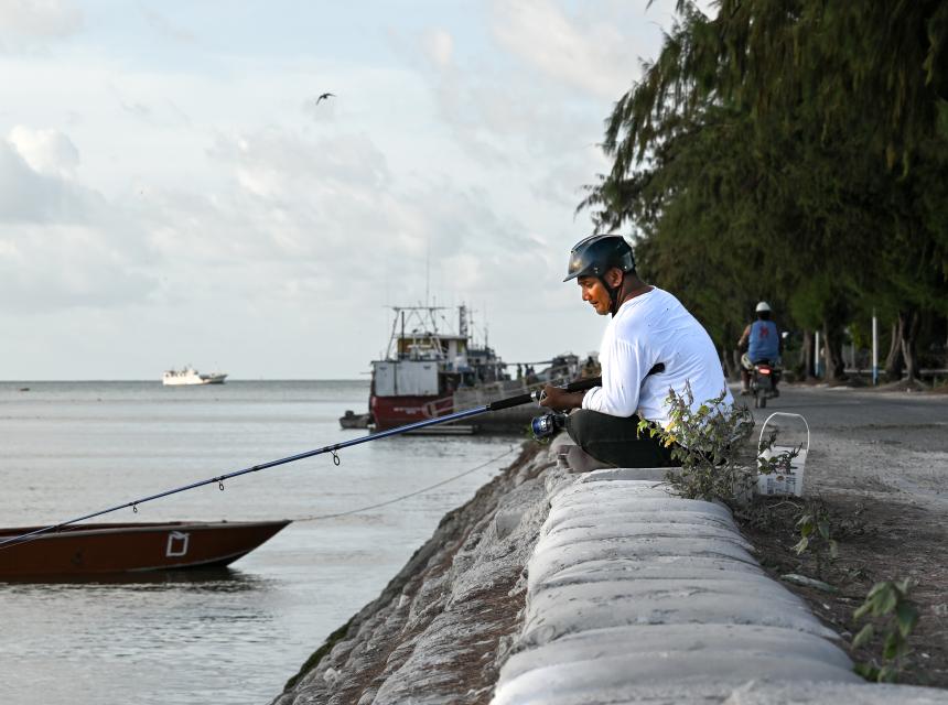 Kiribati fisherman