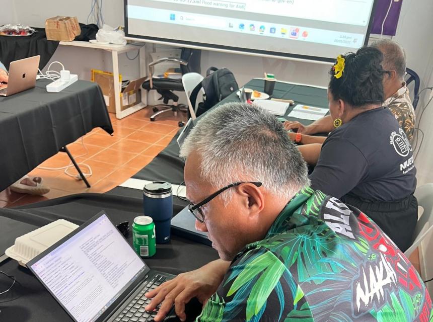 Niue CAP Training in action